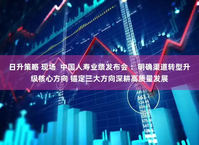 日升策略 现场  中国人寿业绩发布会 ：明确渠道转型升级核心方向 锚定三大方向深耕高质量发展